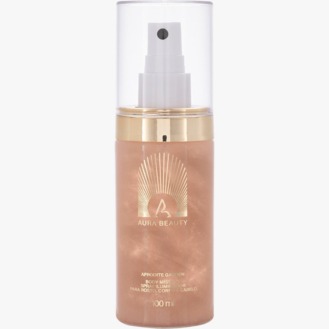aura beauty afrodite garden body místico spray iluminador 100ml